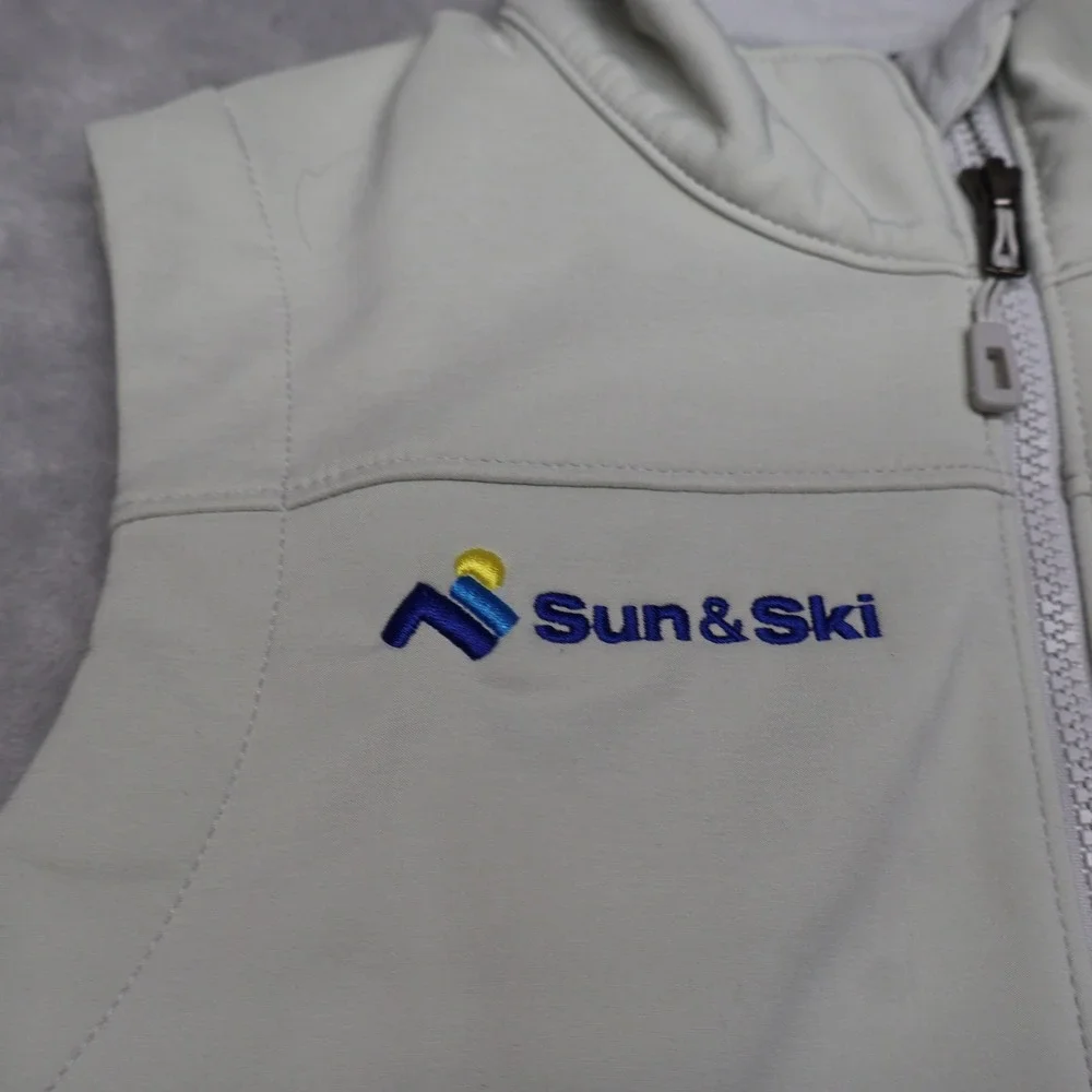 Patagonia Adze Vest Womens Medium White Polartec Athleisure Stretch Outdoor LOGO